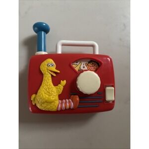 Vintage Illco Sesame Street Music Box Toy Radio Wind-up Toy